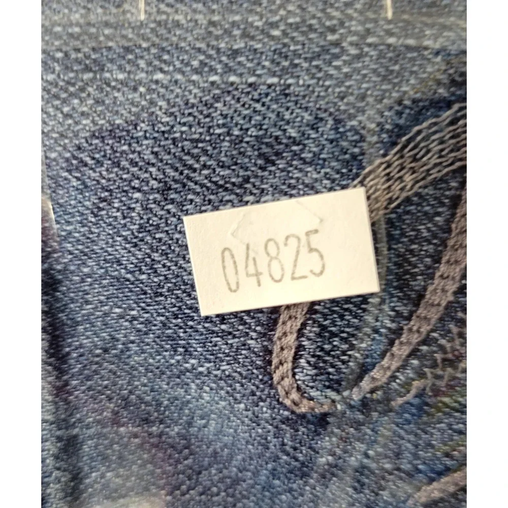 X2 Jeans Womens 8 Blue Mid Rise Stretch Straight Leg Embroidered Pockets Denim - Picture 16 of 16